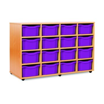 16 Double Tray Unit Purple