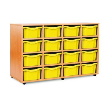 16 Double Tray Unit Yellow