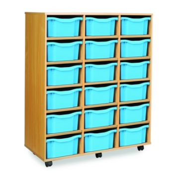 18 Double Tray Unit Cyan