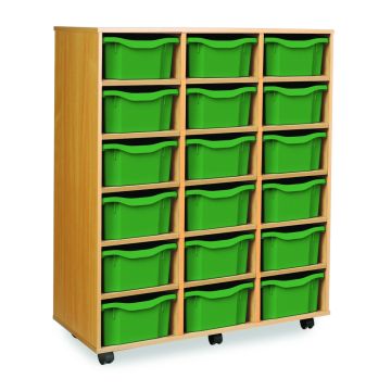 18 Double Tray Unit Green