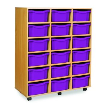 18 Double Tray Unit Purple