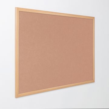 Eco Friendly Light Oak Noticeboard H1200 x W2400mm Natural