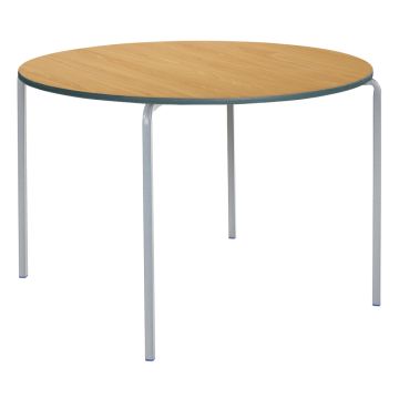 CBent Circ PU Edge 100x100x46cm Beech Top Char Edge