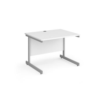 Contract 25 Straight Desk W1000mm White