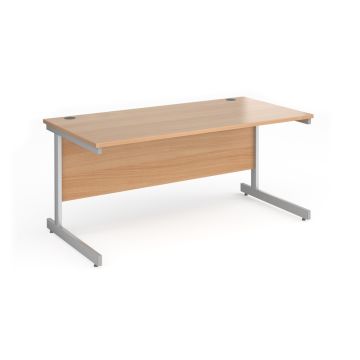 Contract 25 Straight Desk W1600mm Beech