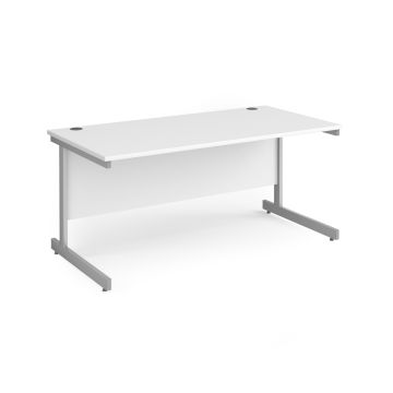 Contract 25 Straight Desk W1600mm White