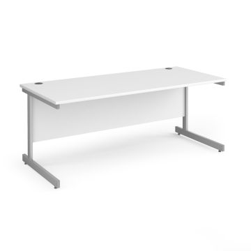 Contract 25 Straight Desk W1800mm White