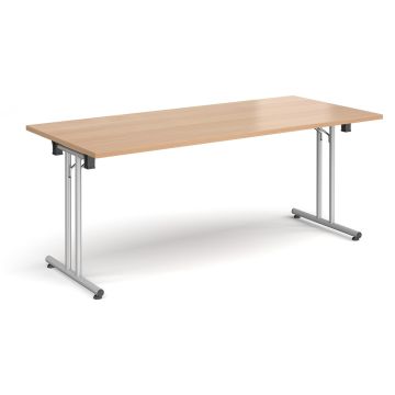 Rectangular Folding Leg Meeting Table W1800 Beech