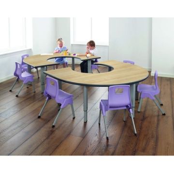 Rainbow Height Adjustable Table Maple