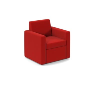 Oslo Single Sofa Red