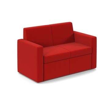 Osla Two Seater Sofa Red