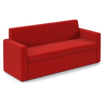 Osla Three Seater Sofa Red
