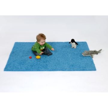 Blue Tufty Rug