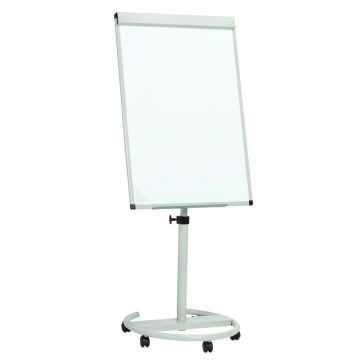 Magnetic Round Base Flip Chart Easel Grey