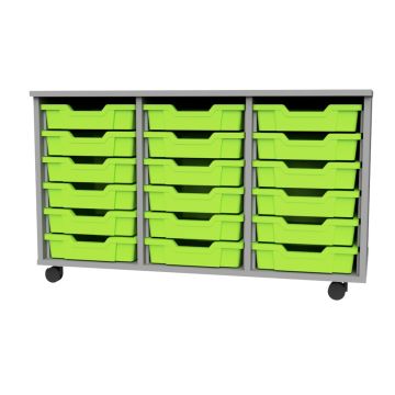 Premium 18 Shallow Tray Grey Unit Lime