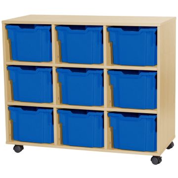 Premium 9 Extra Deep Tray Maple Unit Blue