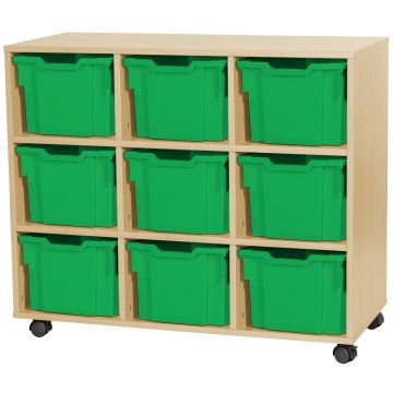 Premium 9 Extra Deep Tray Maple Unit Green