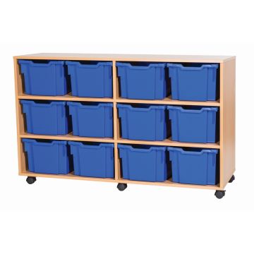 Premium 12 Extra Deep Tray Maple Unit Blue