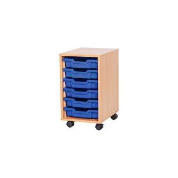Value 6 Shallow Tray Unit Blue