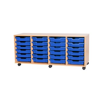 Value 24 Shallow Tray Unit Blue