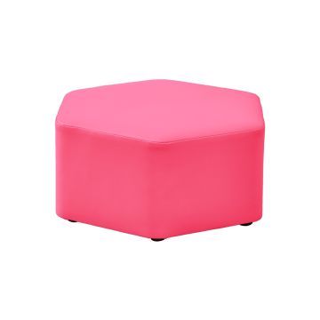 Large Hexagon Foam Seat Fuschia