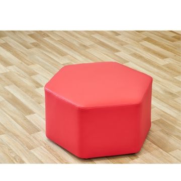 Large Hexagon Foam Seat Scarlet