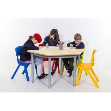 1200mm Dia. Hexagonal Table Beech H400mm