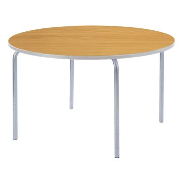 Round Table Light Grey Edge H760mm Beech