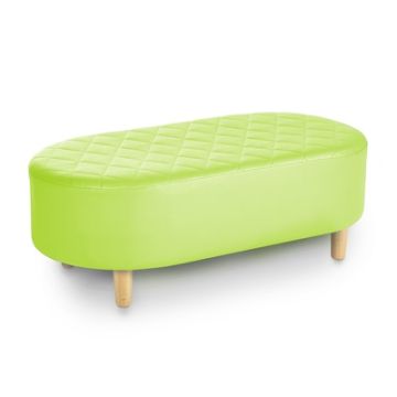 Quilted Adult Tub Stool Lime