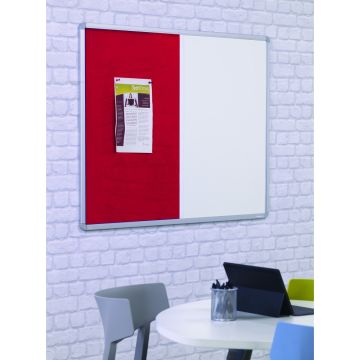 Dual Pinup Pen Boards W1200xH900mm Red