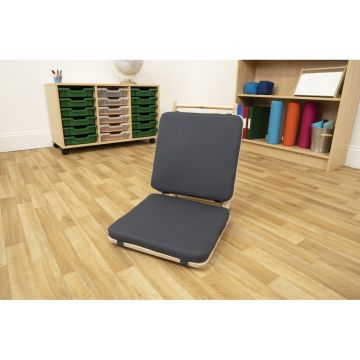 Jolly Back Adult Floor Chair Black