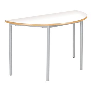 RT32 Semi Circular Table Dia120x59cm White
