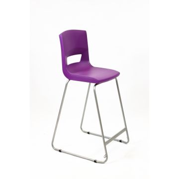 Postura Highchair Grey Frame H560mm Grape Crush