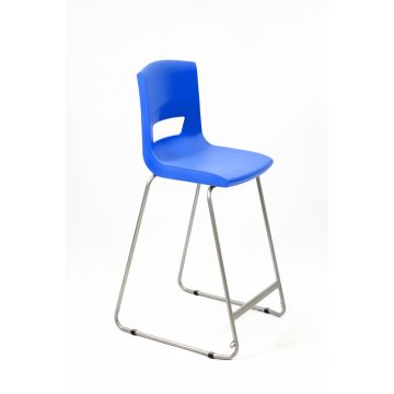 Postura Highchair Grey Frame H685mm Ink Blue