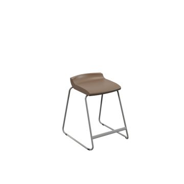 Postura Stool Grey Frame H560mm Misty Brown