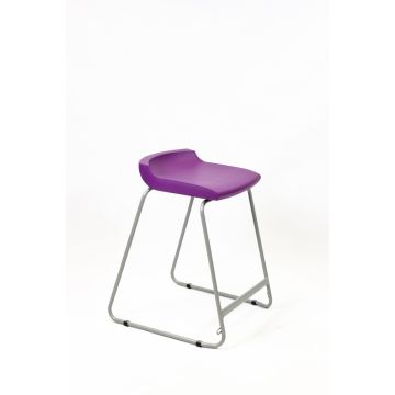 Postura Stool Grey Frame H560mm Grape Crush