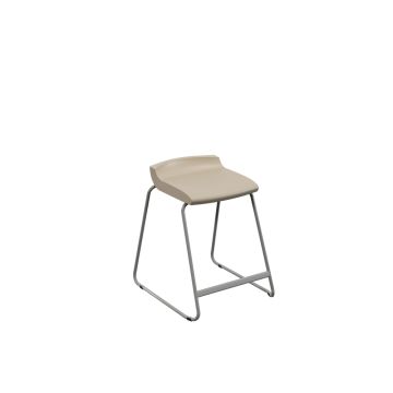 Postura Stool Grey Frame H560mm Light Sand
