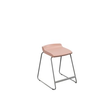 Postura Stool Grey Frame H560mm Rose Blossom