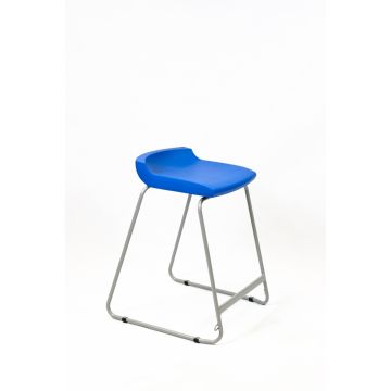 Postura Stool Grey Frame H610mm Ink Blue