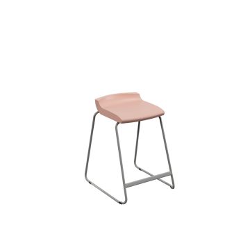 Postura Stool Grey Frame H610mm Rose Blossom