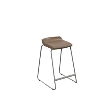 Postura Stool Grey Frame H685mm Misty Brown