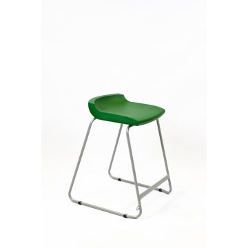 Postura Stool Grey Frame H685mm Forest Green