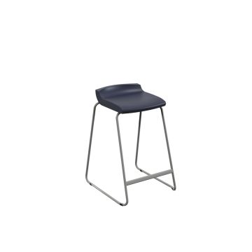 Postura Stool Grey Frame H685mm Nordic Blue
