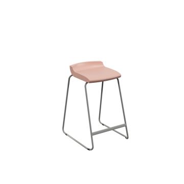 Postura Stool Grey Frame H685mm Rose Blossom