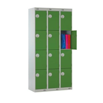 3 Column Locker W300 x D450 x H1800mm Green