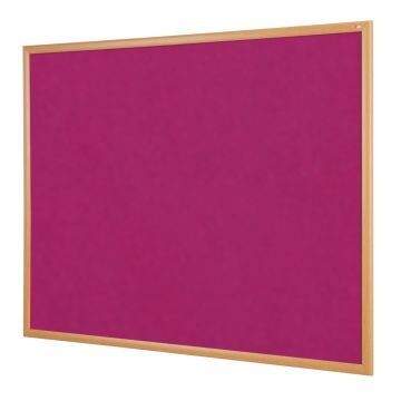 Eco-friendly Noticeboard Oak 1200x1500mm Magenta