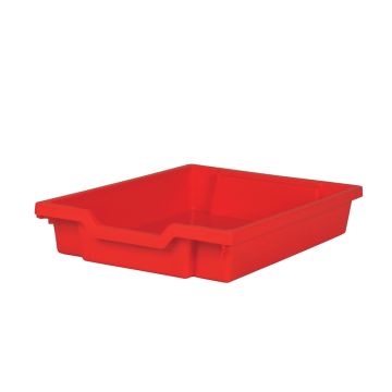 6 x 3 Shallow Trays Maple Cupboard Red Trays