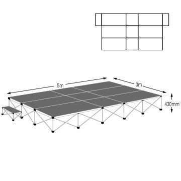 Ultralight Stage Package 15mÂ² Anthracite Grey