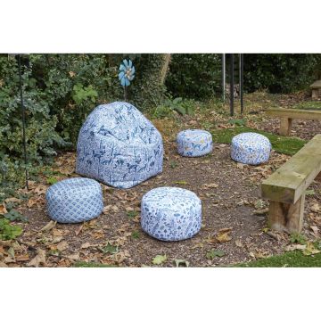 Wild Wood Primary Beanbag Animal Teal