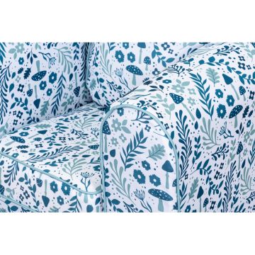 Wild Wood Children's Loose Cover Sofa Toadstool Teal